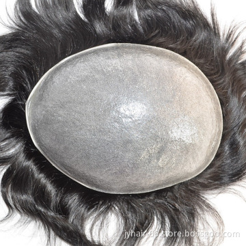 Wholesale price  Human Hair Toupee Injected Super Thin Skin Base Invisible Knots Natural Hairline Toupee For Men